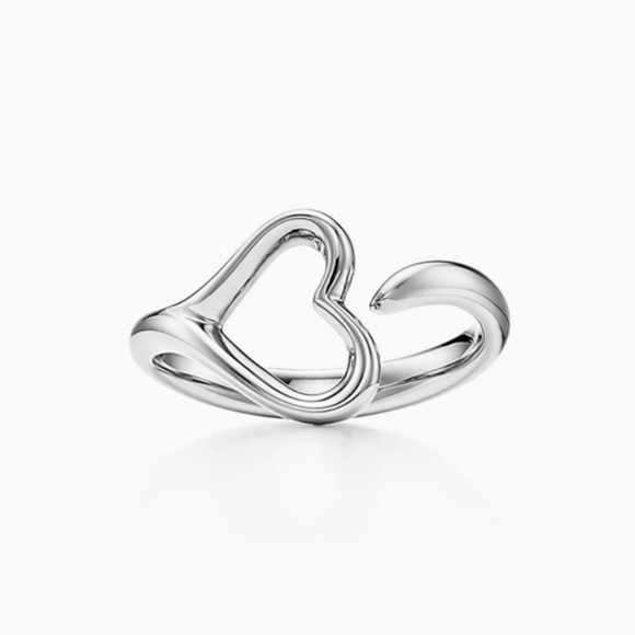 ❤️TRADED❤️Tiffany & Co. Elsa Peretti Open Heart Ring - Picture 12 of 13